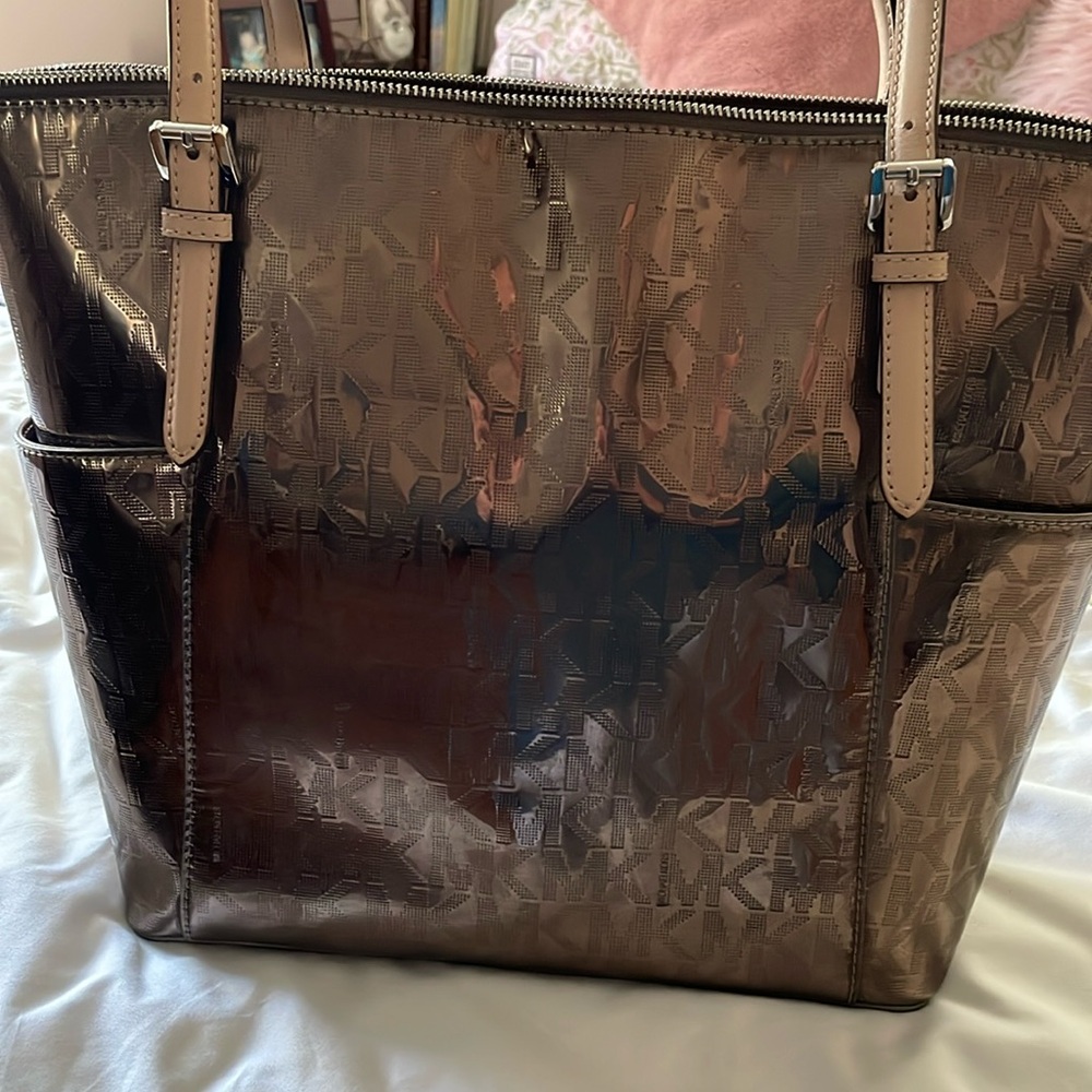 Michael Kors chrome purse